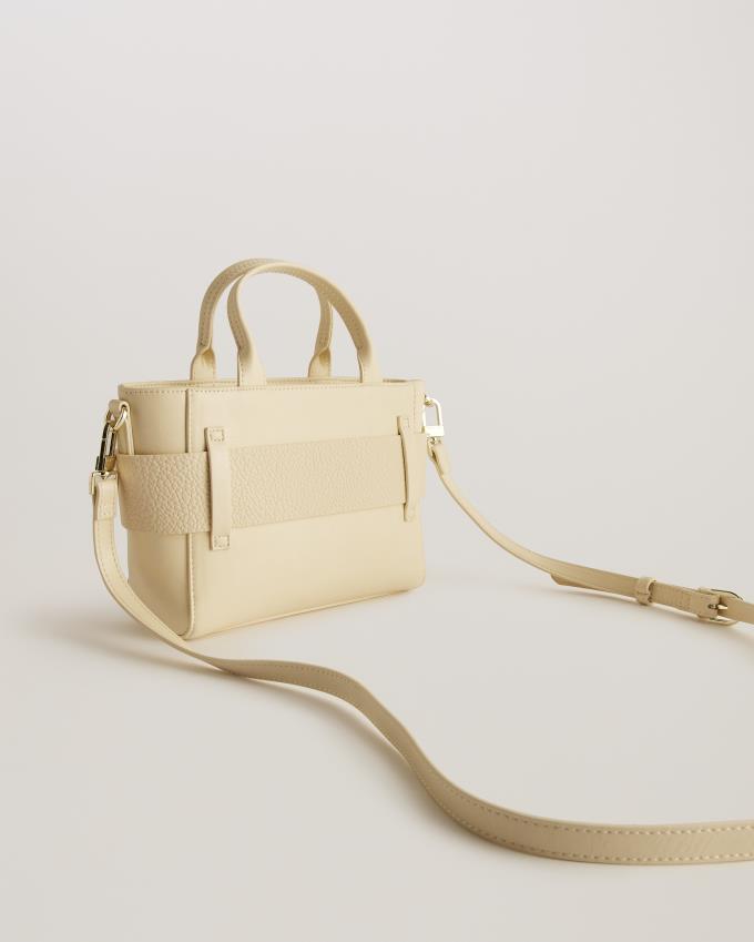 Sac en Cuir Ted Baker Mini Knot Bow Faux Blanche Femme | JLN-20050377